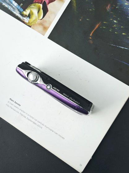 Used Nikon Coolpix S3100 purple Digital Camera [No charger]