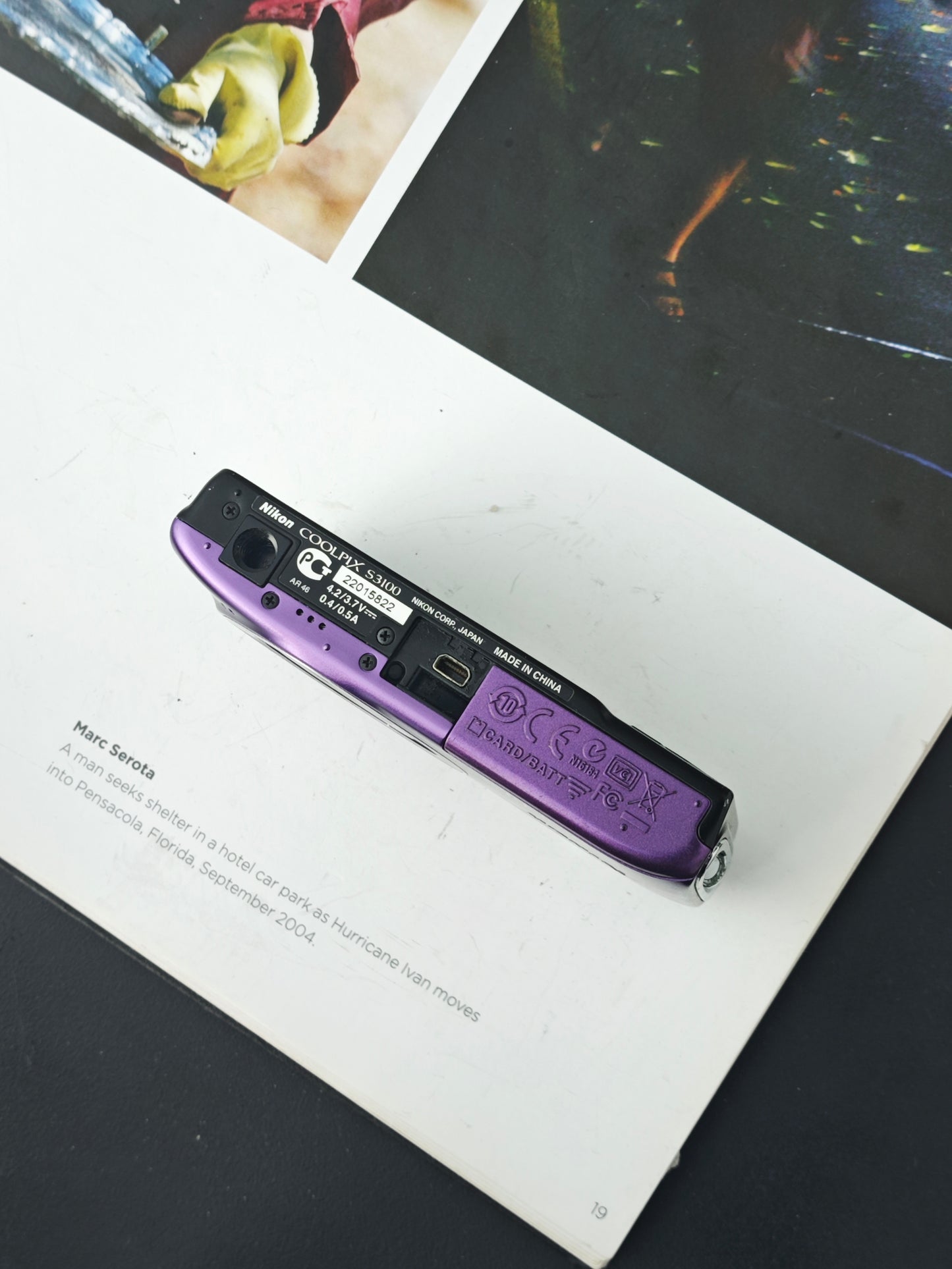 Used Nikon Coolpix S3100 purple Digital Camera [No charger]