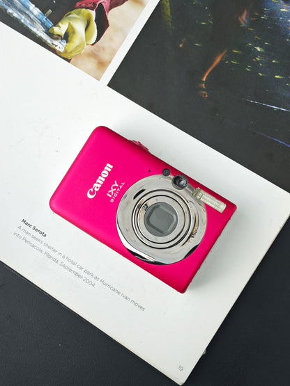 Used Canon IXY Digital 110 IS pink Digital Camera [with box]