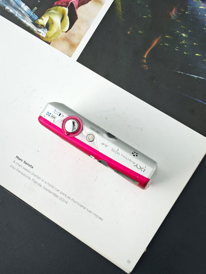 Used Canon IXY Digital 110 IS pink Digital Camera [with box]