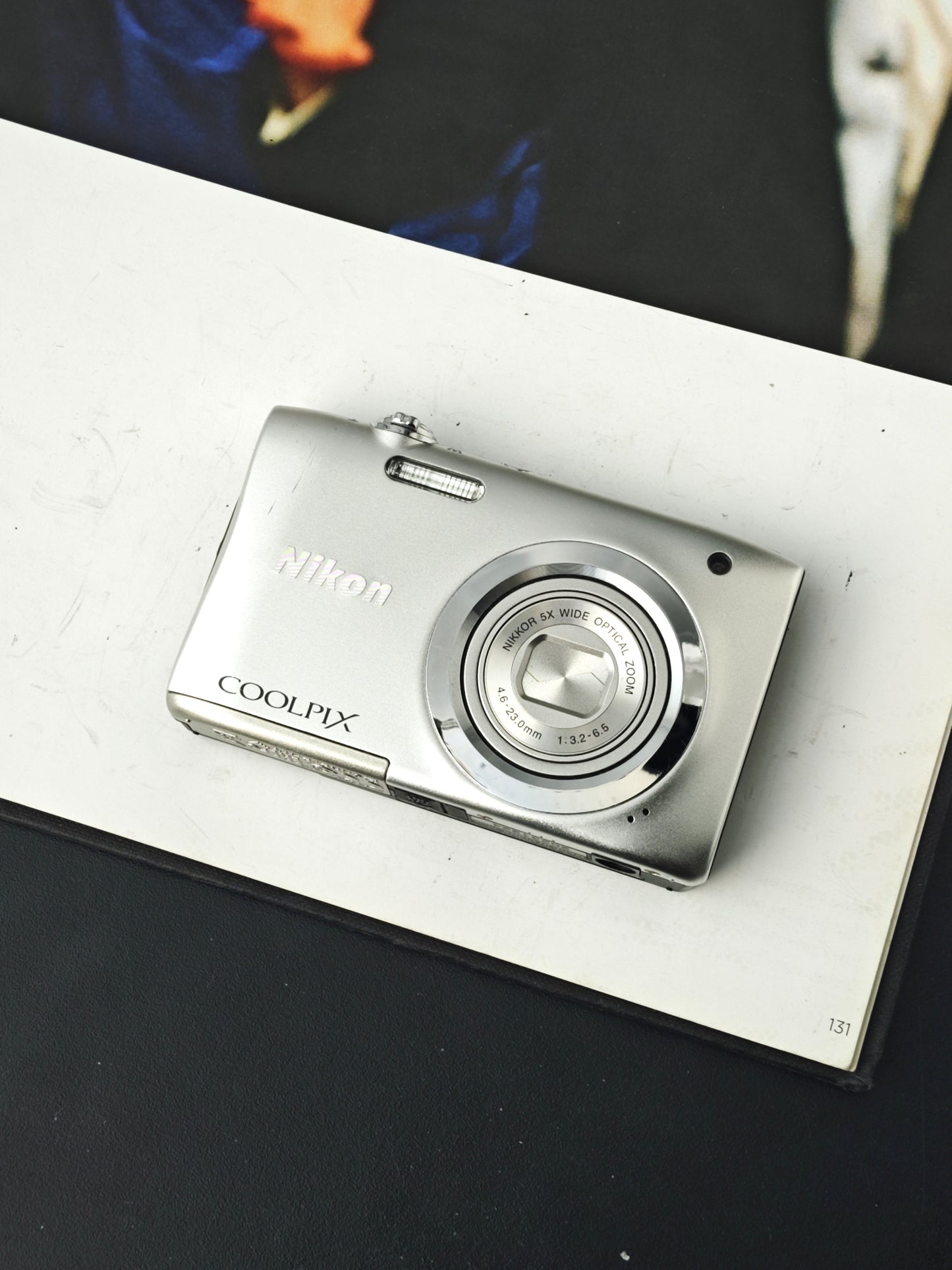 Used Nikon Coolpix A100 silver Digital Camera [No charger]