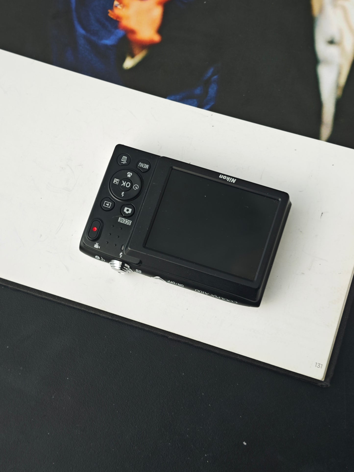 Used Nikon Coolpix A100 silver Digital Camera [No charger]