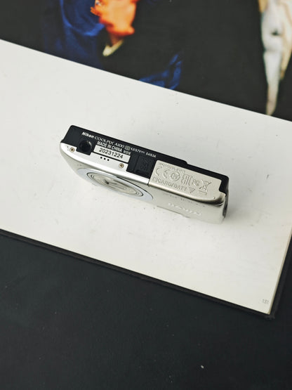 Used Nikon Coolpix A100 silver Digital Camera [No charger]