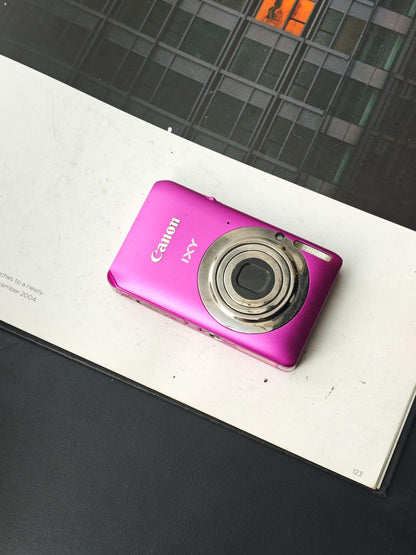 Used Canon IXY 210F pink Digital Camera [with box]