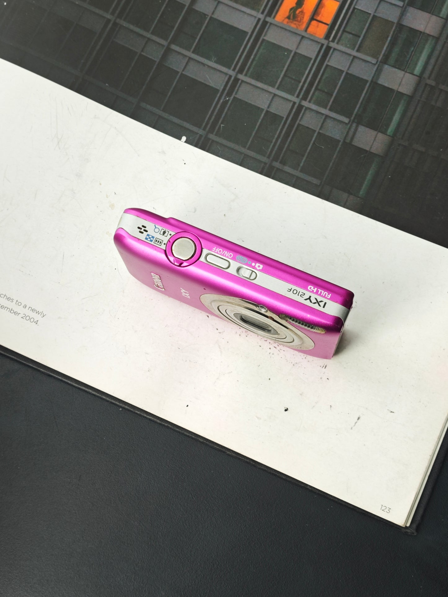 Used Canon IXY 210F pink Digital Camera [with box]