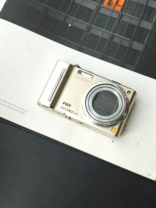 Used Panasonic Lumix DMC-TZ10 gold Digital Camera [JPN only, No charger]