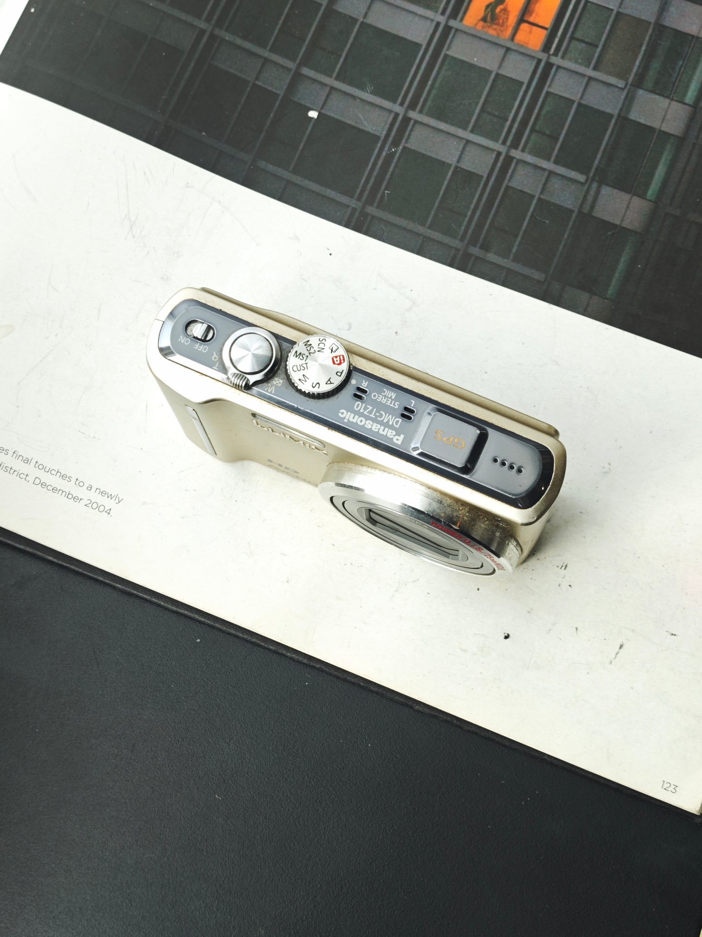 Used Panasonic Lumix DMC-TZ10 gold Digital Camera [JPN only, No charger]