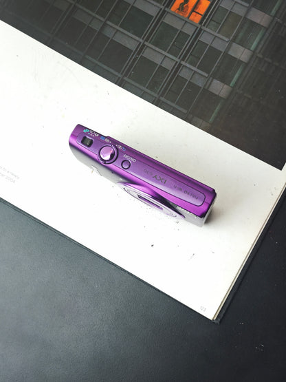 Used Canon IXY 630 purple Digital Camera [with box] #011064003936