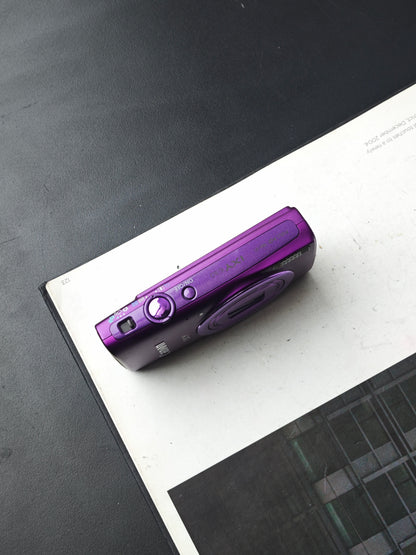 Used Canon IXY 630 purple Digital Camera [with box] #901063003523