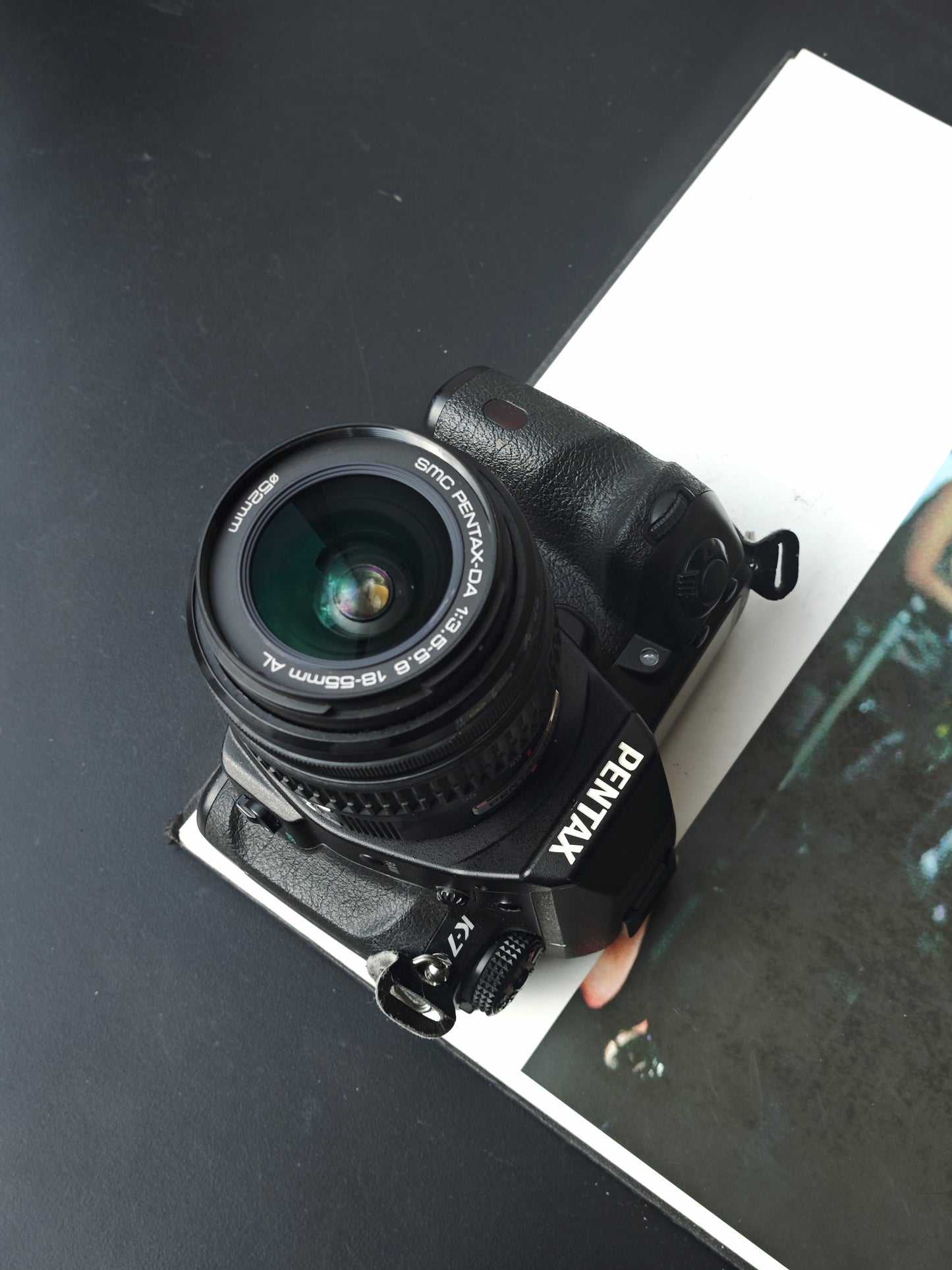 Used Pentax K-7 with SMC Pentax-DA 18-55mm F3.5-5.6 AL Digital Camera [No charger]