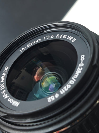 Used Nikon D5300 with Nikon DX VR AF-S Nikkor 18-55mm F3.5-5.6 G II [No charger]