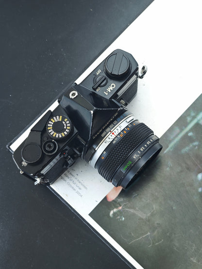 Olympus OM-1 black with OM-System G.Zuiko 50mm F1.4