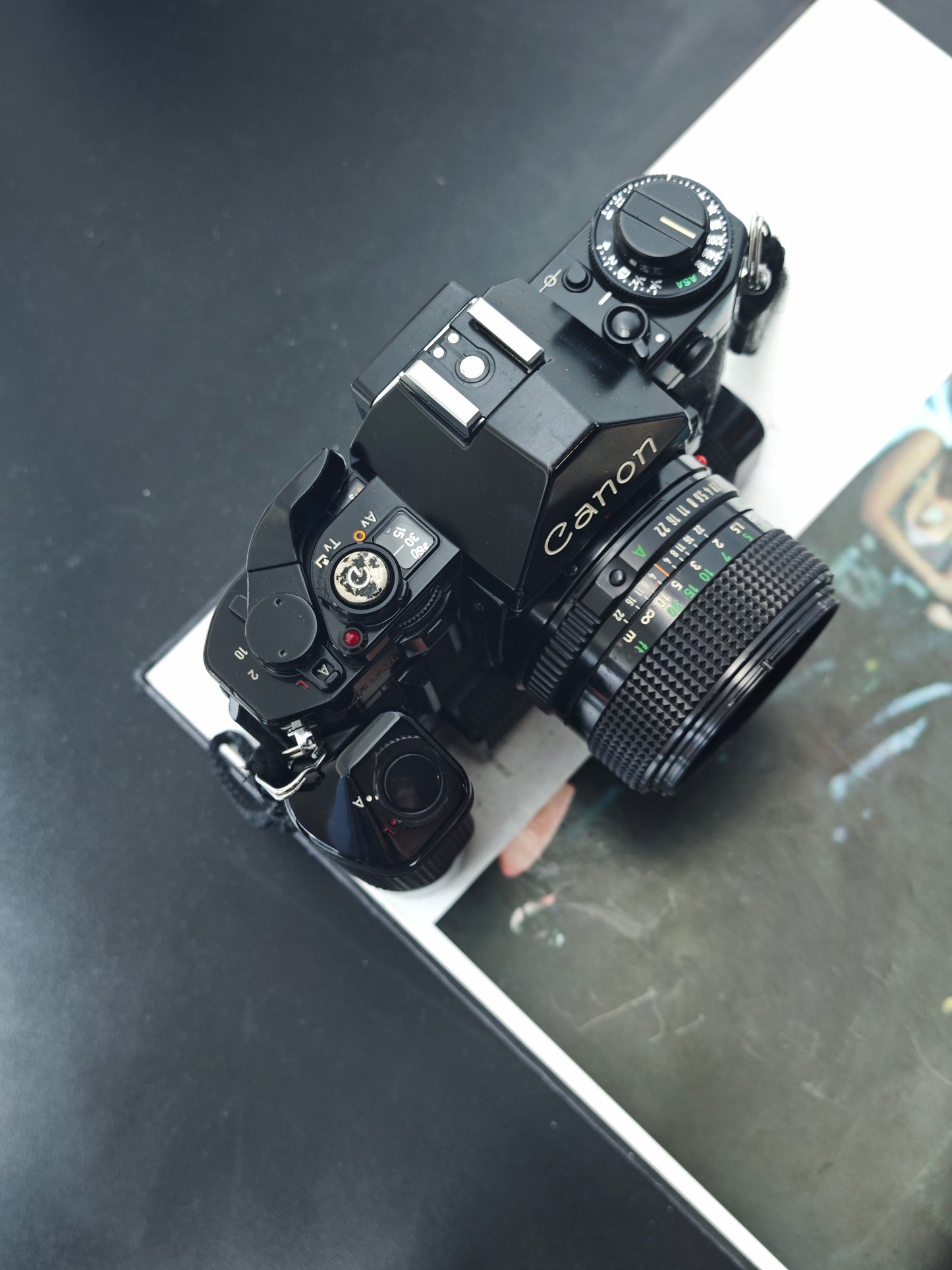 Canon A-1 with NFD 50mm F1.4 (+Battery Pack MA)