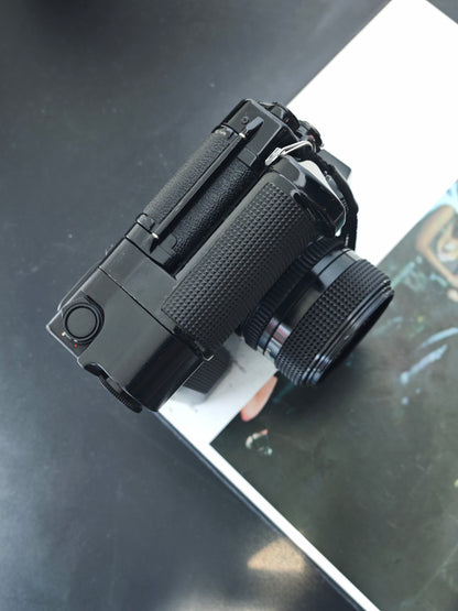 Canon A-1 with NFD 50mm F1.4 (+Battery Pack MA)