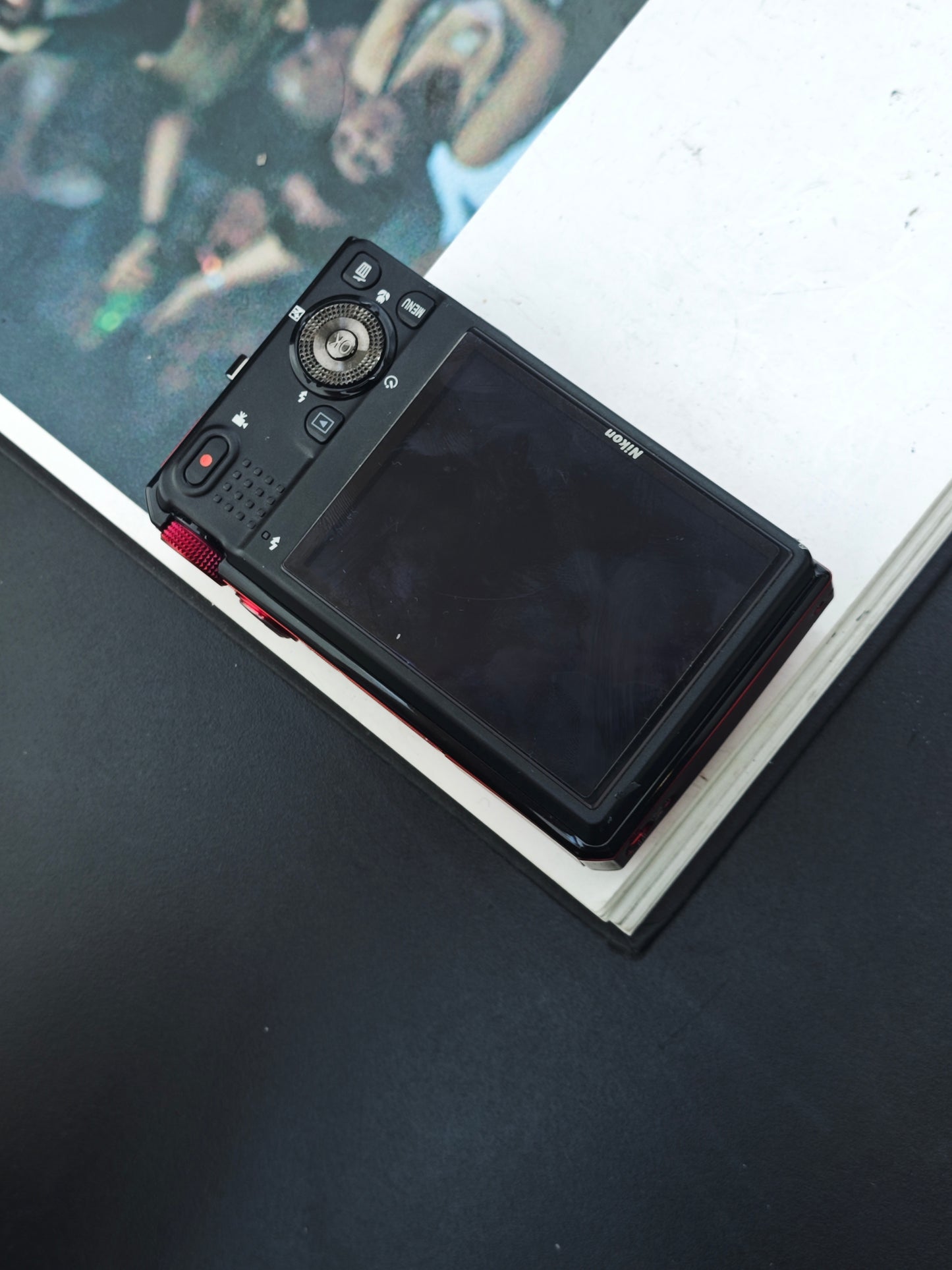 Used Nikon Coolpix S9100 red Digital Camera