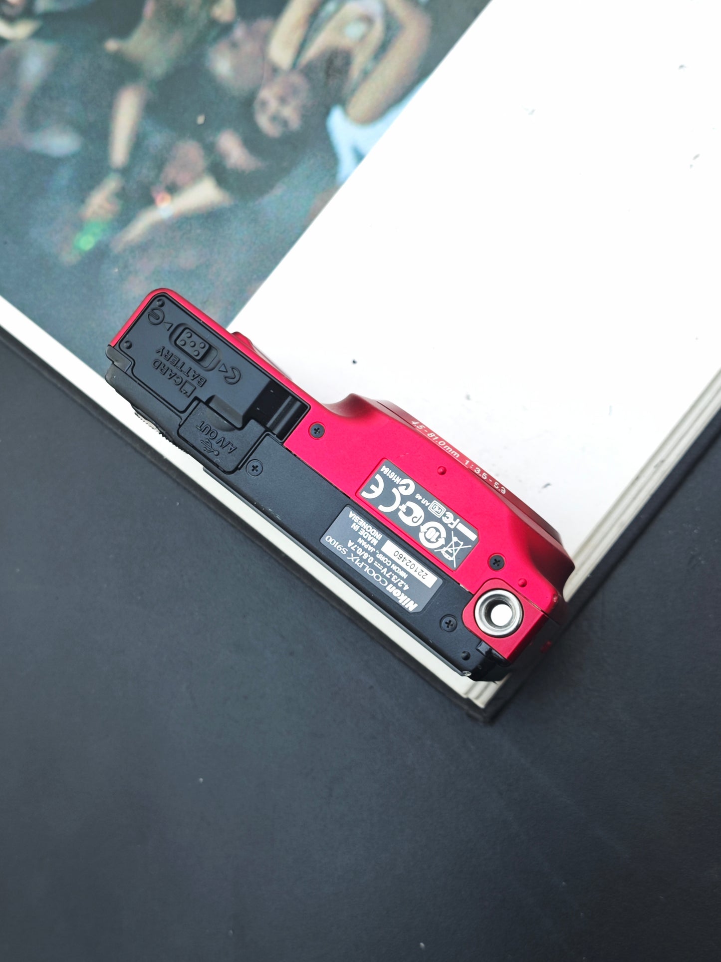 Used Nikon Coolpix S9100 red Digital Camera