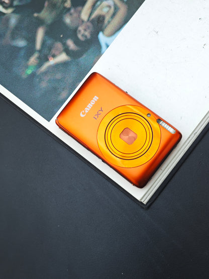 Used Canon IXY 400F orange Digital Camera [No charger]