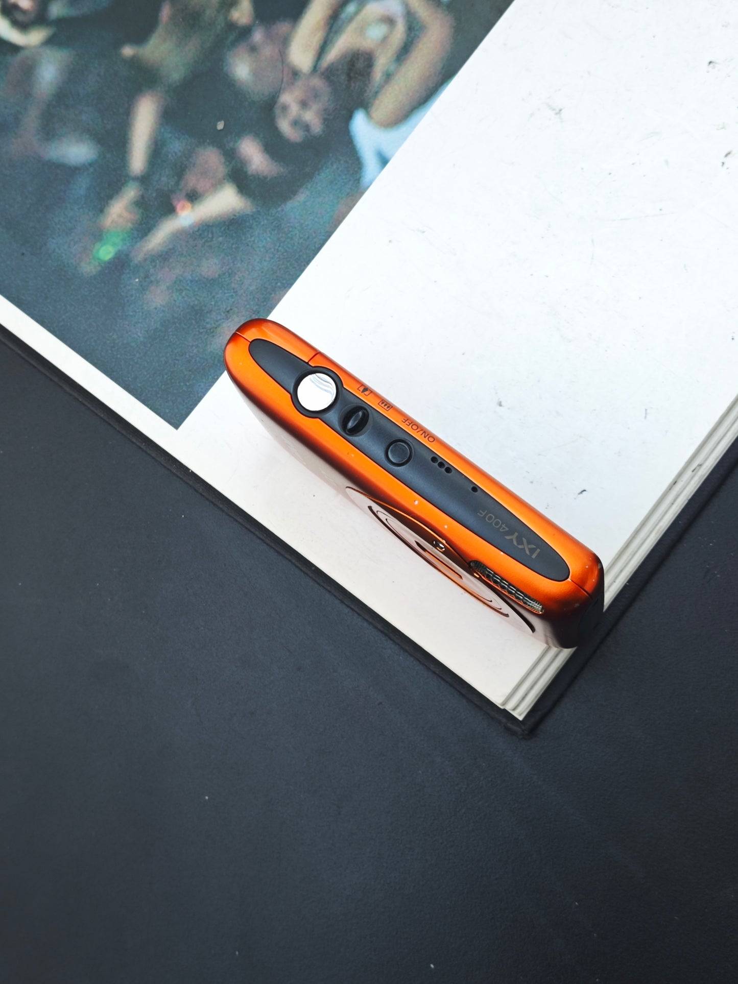 Used Canon IXY 400F orange Digital Camera [No charger]