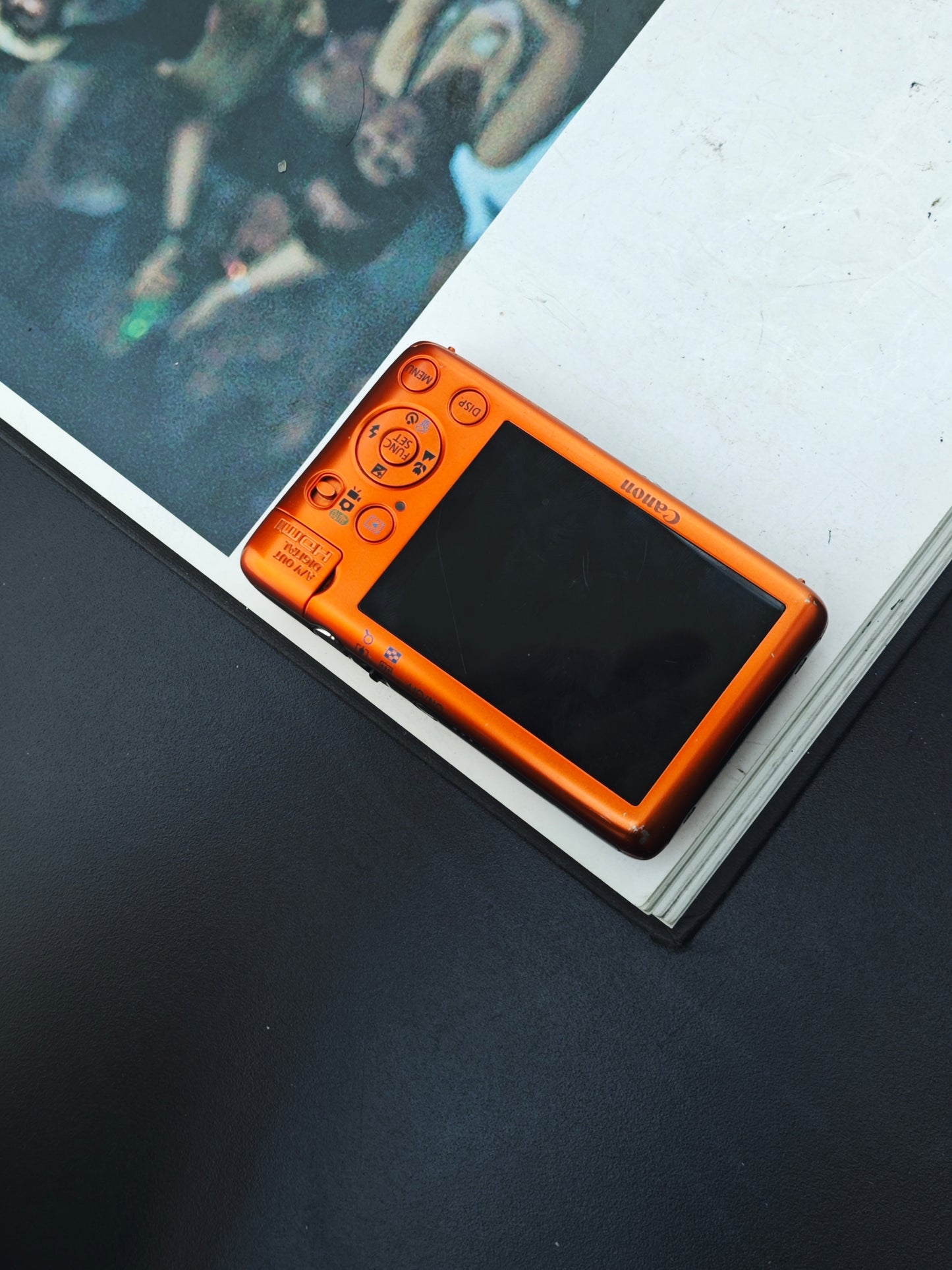 Used Canon IXY 400F orange Digital Camera [No charger]