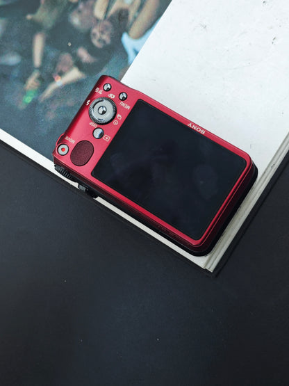 *READ* Used Sony Cyber-shot DSC-HX10V red Digital Camera [JPN only, No charger]
