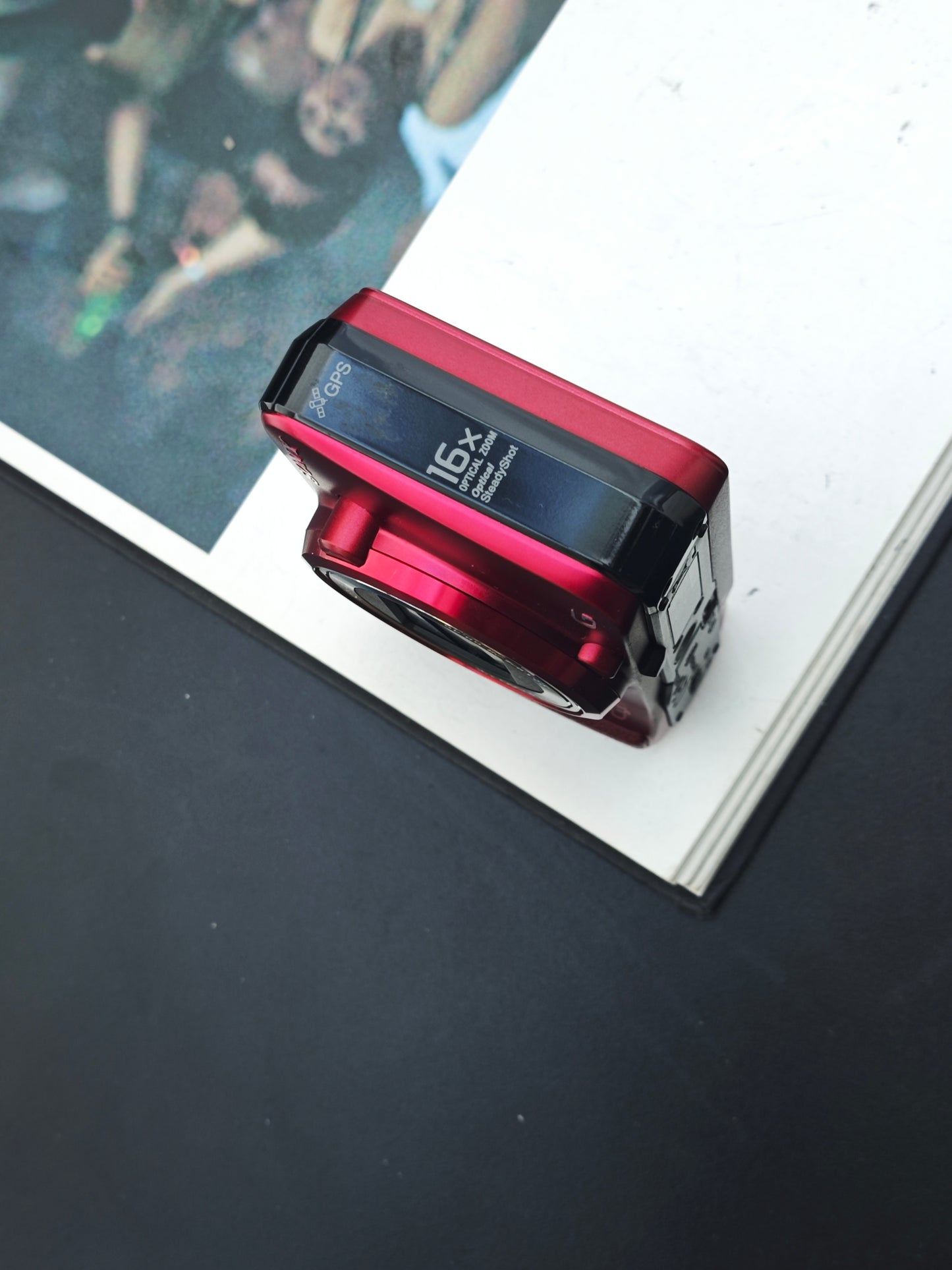 *READ* Used Sony Cyber-shot DSC-HX10V red Digital Camera [JPN only, No charger]