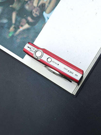 Used Canon IXY 200 red Digital Camera [No charger]