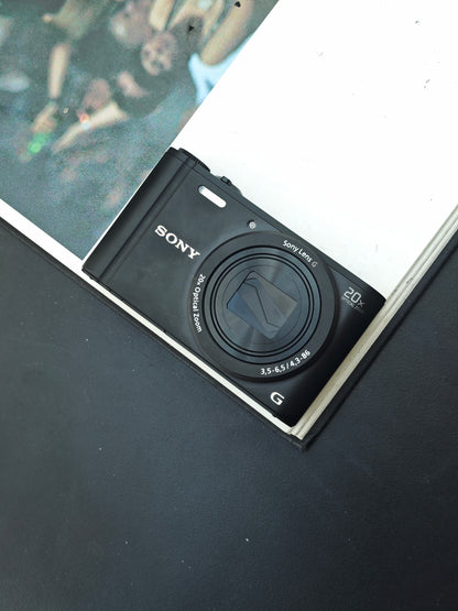 Used Sony Cyber Shot DSC-WX350 black Digital Camera [JPN only, No charger]