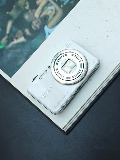 Used Sony Cyber-shot DSC-WX100 white Digital Camera [JPN only, No charger]