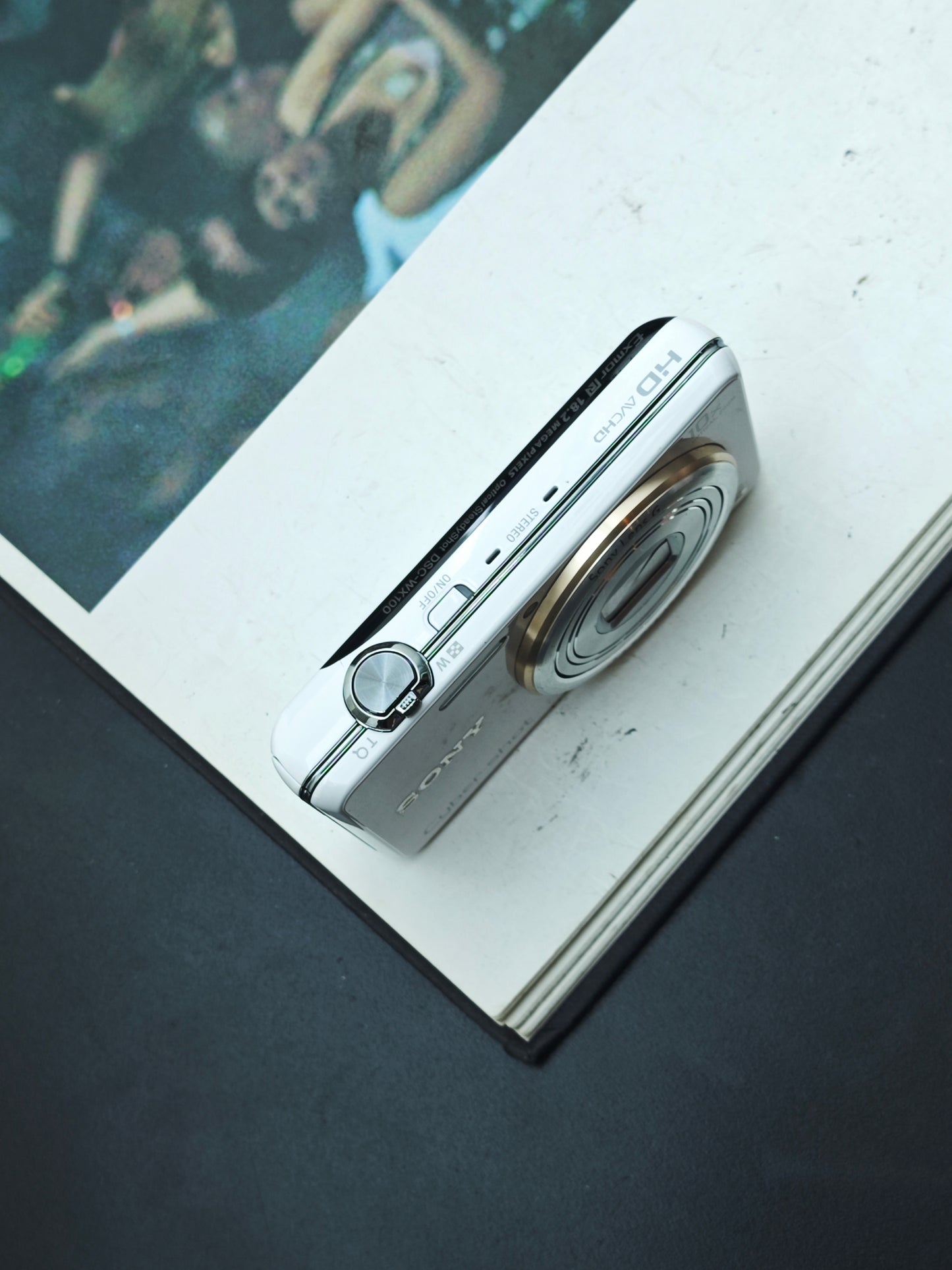 Used Sony Cyber-shot DSC-WX100 white Digital Camera [JPN only, No charger]
