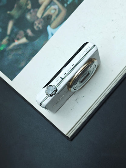Used Sony Cyber-shot DSC-WX100 white Digital Camera [JPN only, No charger]