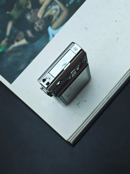 Used Panasonic Lumix DMC-FX35 silver Digital Camera [JPN only, No charger]