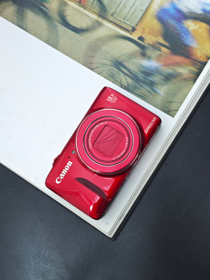 Used Canon PowerShot SX600 HS red Digital Camera [with box]