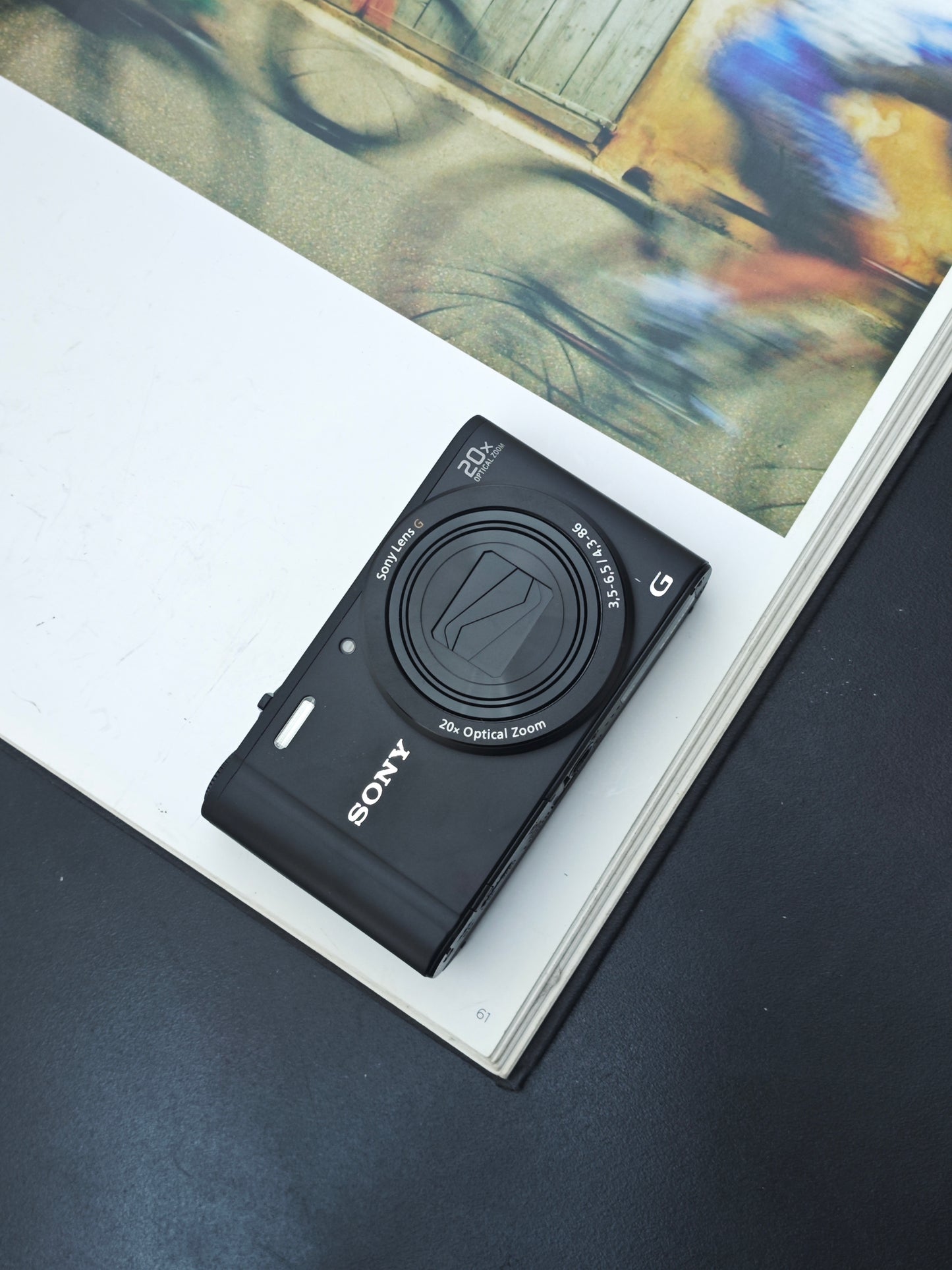 Used Sony Cyber Shot DSC-WX350 black Digital Camera [JPN only, No charger]