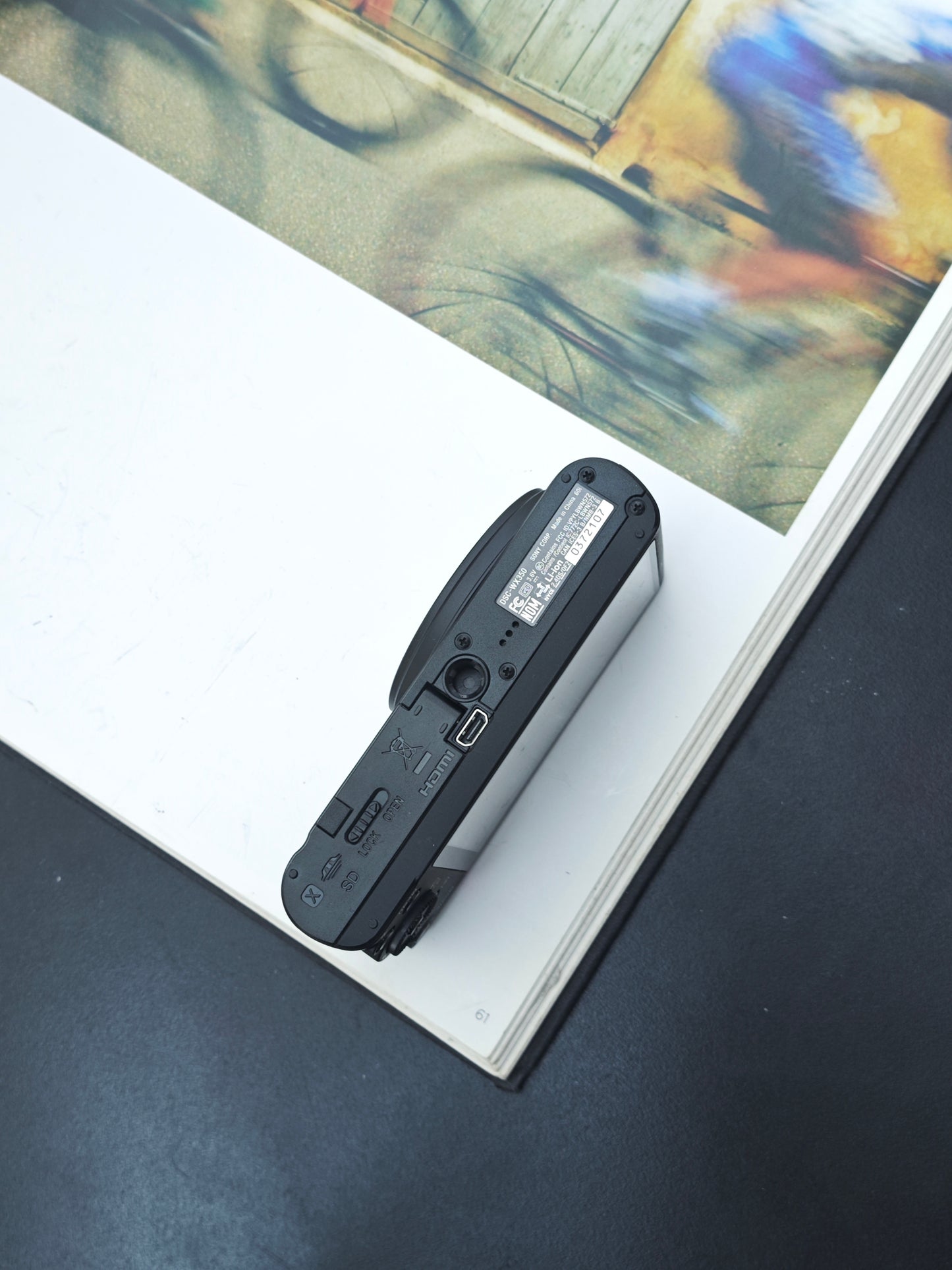 Used Sony Cyber Shot DSC-WX350 black Digital Camera [JPN only, No charger]