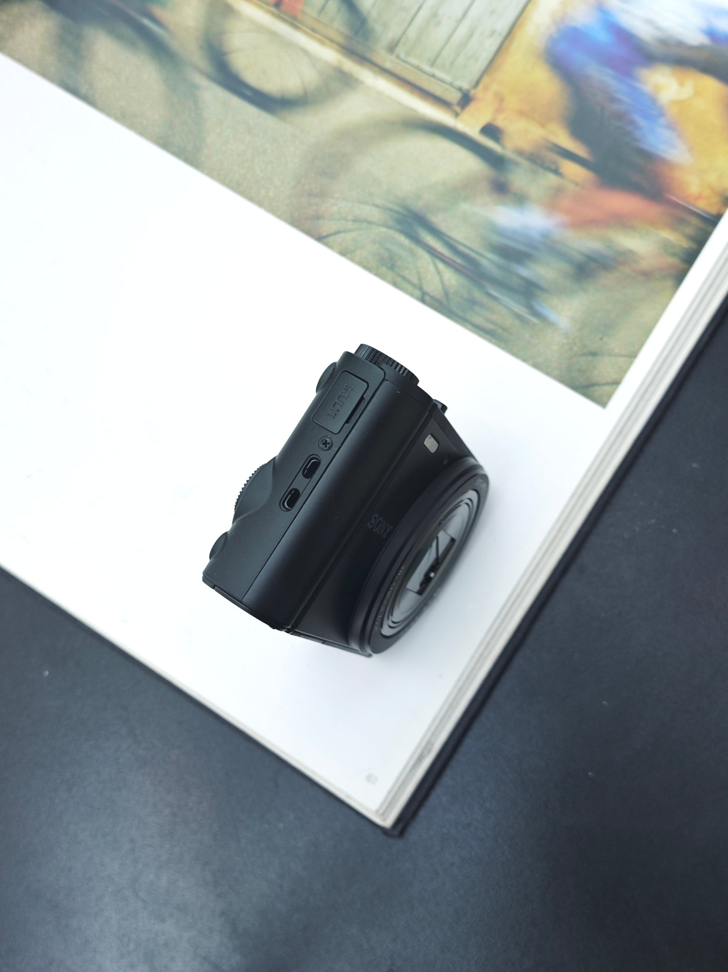 Used Sony Cyber Shot DSC-WX350 black Digital Camera [JPN only, No charger]