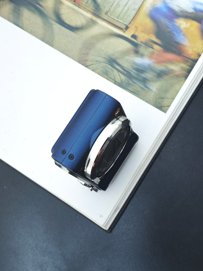 Used Panasonic Lumix DMC-TZ7 navy Digital Camera [JPN only, No charger]