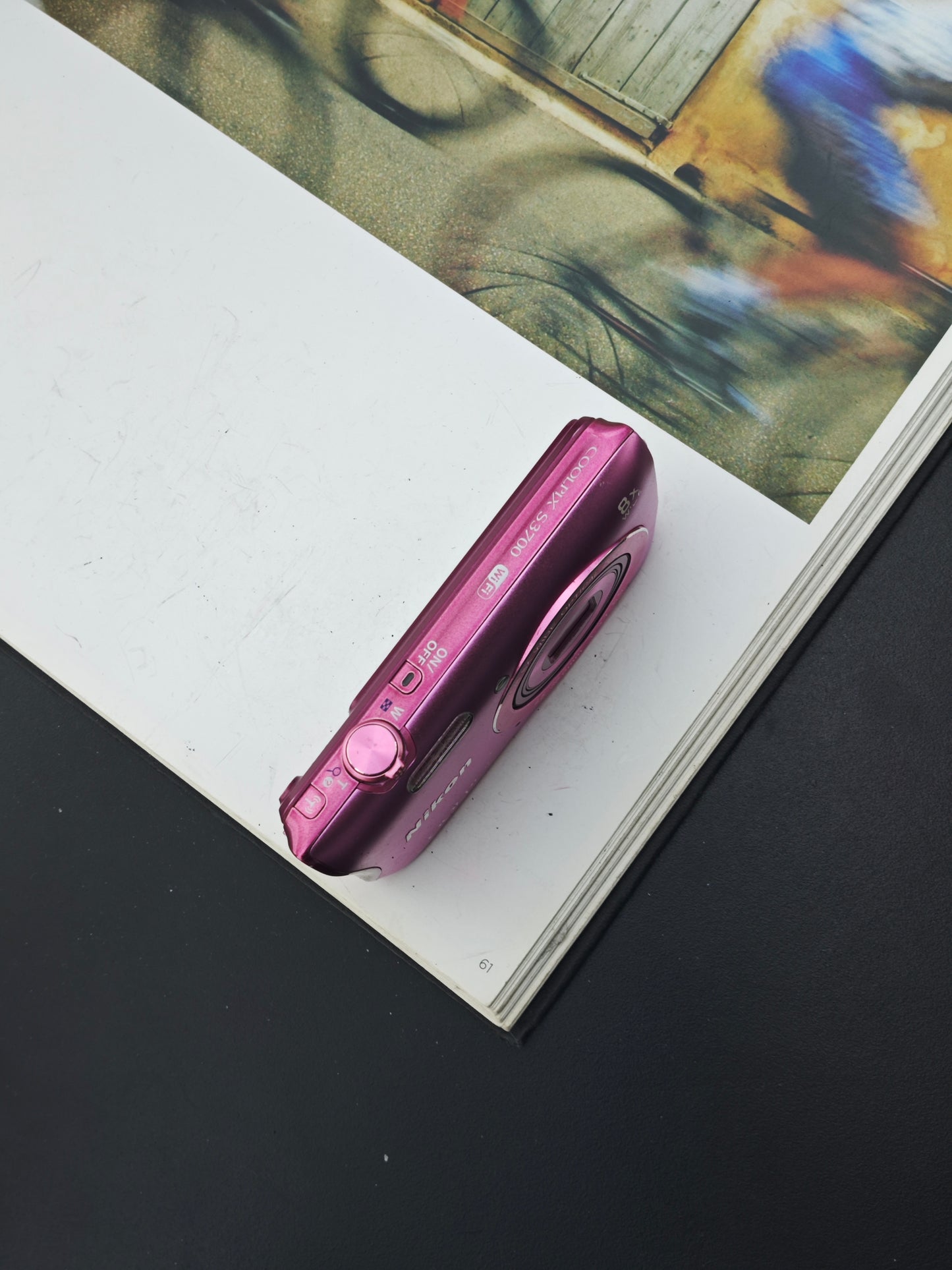 Used Nikon Coolpix S3700 pink Digital Camera [No charger]