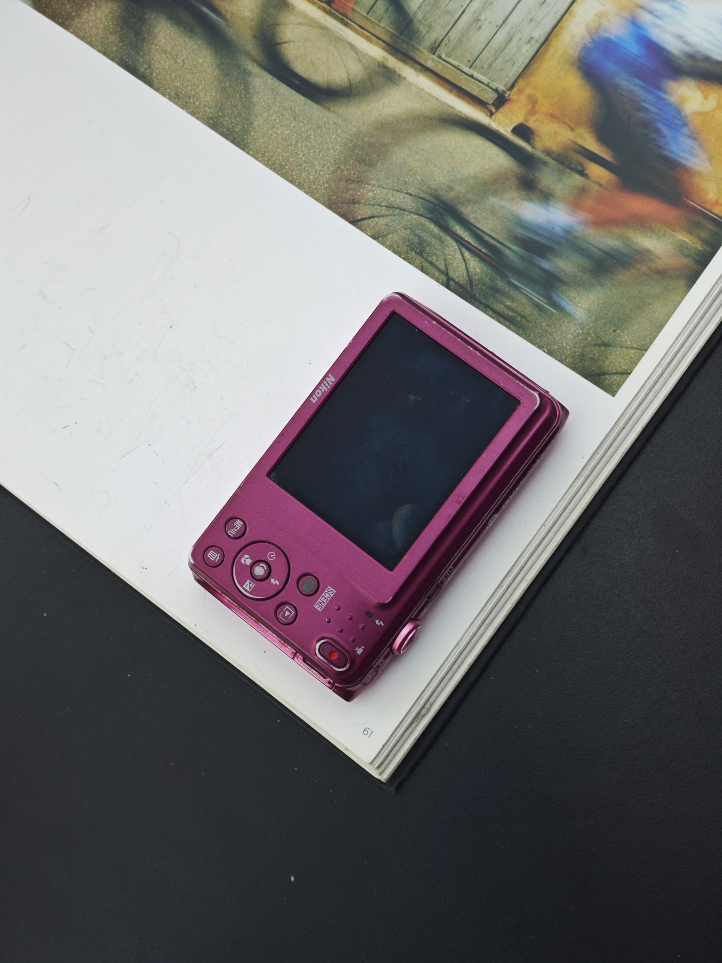 Used Nikon Coolpix S3700 pink Digital Camera [No charger]
