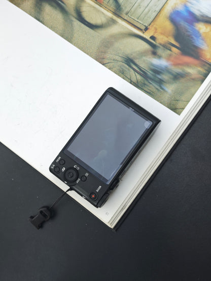 Used Sony Cyber Shot DSC-WX350 black Digital Camera [JPN only, No charger] #0510883