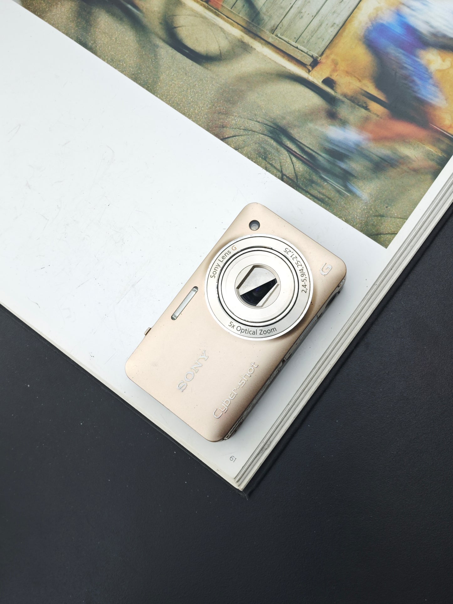 *READ* Used Sony Cyber-Shot DSC-WX5 gold Digital Camera [JPN only, No charger]