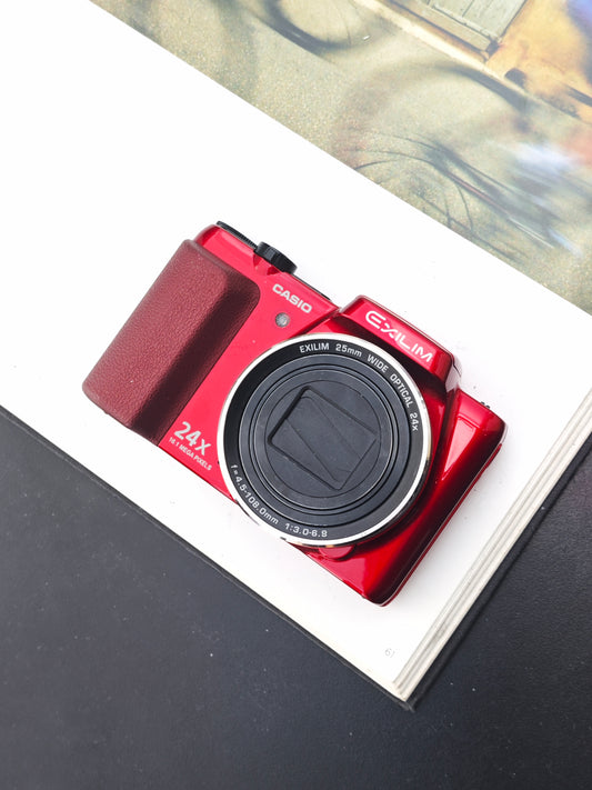 Used Casio EXILIM EX-H60 red Digital Camera [No charger]