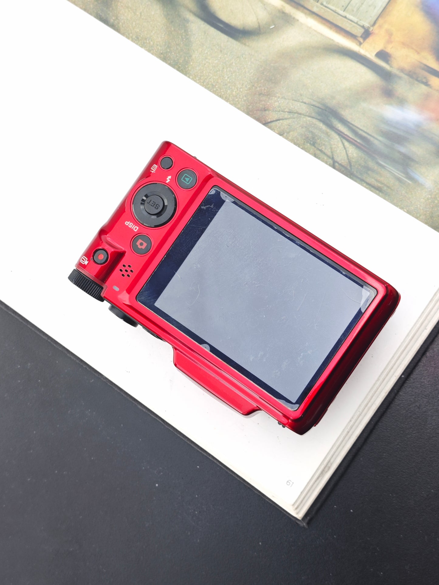 Used Casio EXILIM EX-H60 red Digital Camera [No charger]