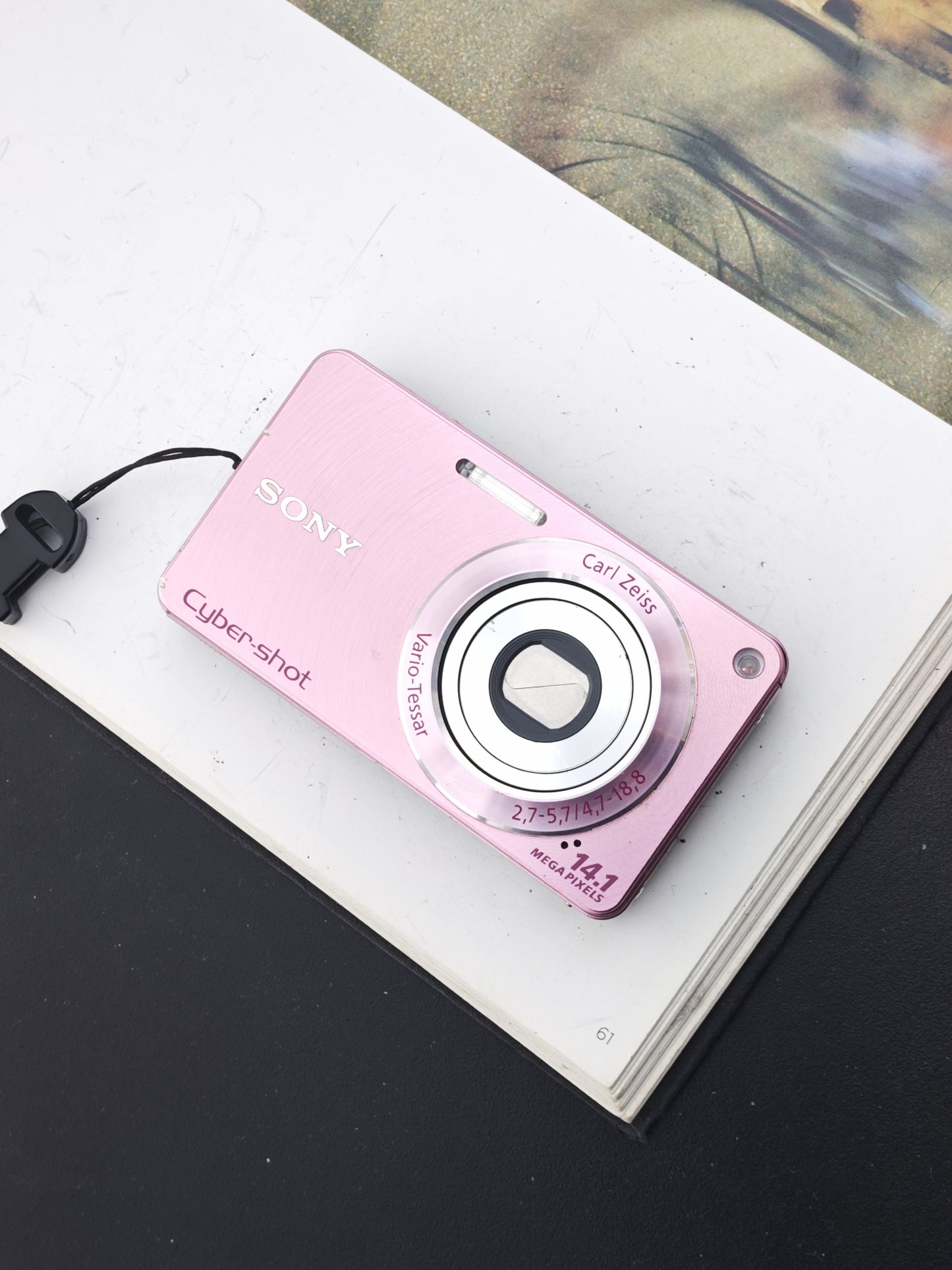 Used Sony Cyber-shot DSC-W350 pink Digital Camera [JPN only, No charger]