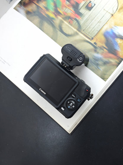 Used Canon EOS M with EF-M 22mm F2 STM and EF-M 18-55mm F3.5-5.6 IS STM (+Canon Speedlite 90EX)
