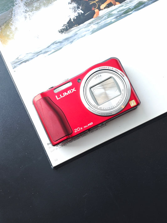 Used Panasonic Lumix DMC-TZ30 red Digital Camera [JPN only, No charger]