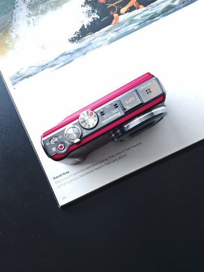 Used Panasonic Lumix DMC-TZ20 red Digital Camera [JPN only, No charger]