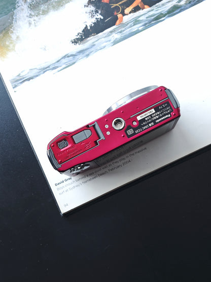 Used Panasonic Lumix DMC-TZ20 red Digital Camera [JPN only, No charger]