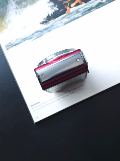 Used Panasonic Lumix DMC-TZ20 red Digital Camera [JPN only, No charger]