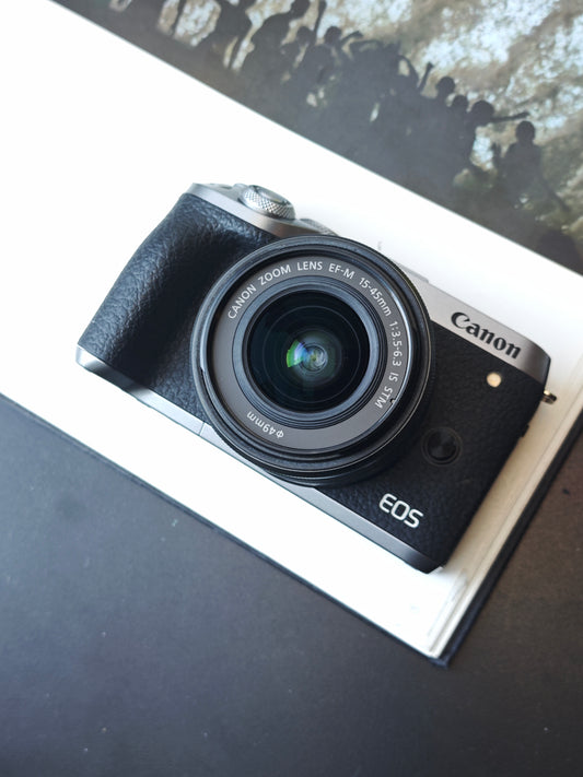 Used Canon EOS M6 Mark II with Zoom Lens 15-45mm F3.5-6.3 IS STM [No charger]