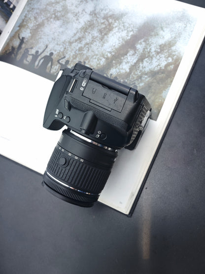 Used Nikon D5600 with Double Zoom Kit Digital Camera #2069959